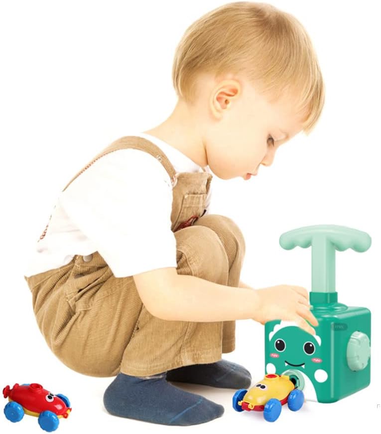Launcher Tower Balloon Pump Car Toy Set