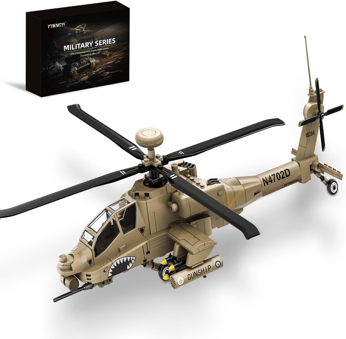 Military Helicopter 3D Puzzle