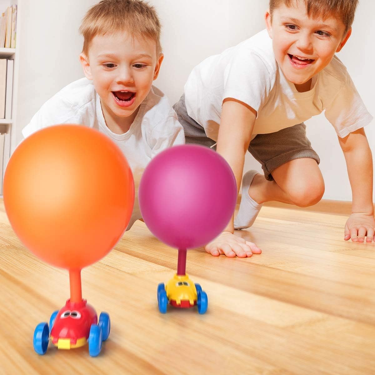 Launcher Tower Balloon Pump Car Toy Set