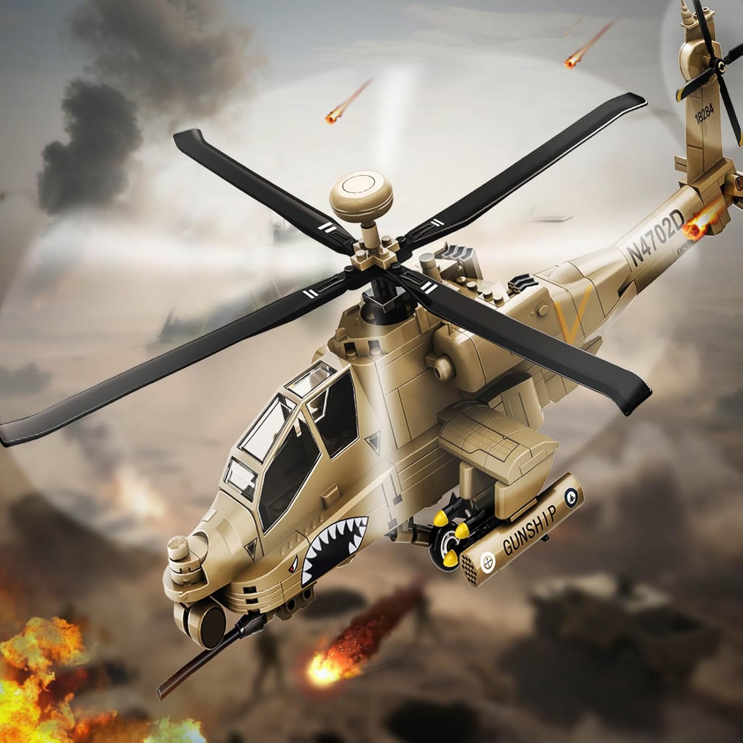 Military Helicopter 3D Puzzle