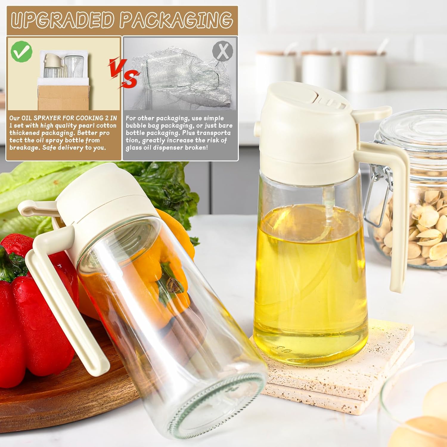 2 in 1 Oil Dispenser and Sprayer
