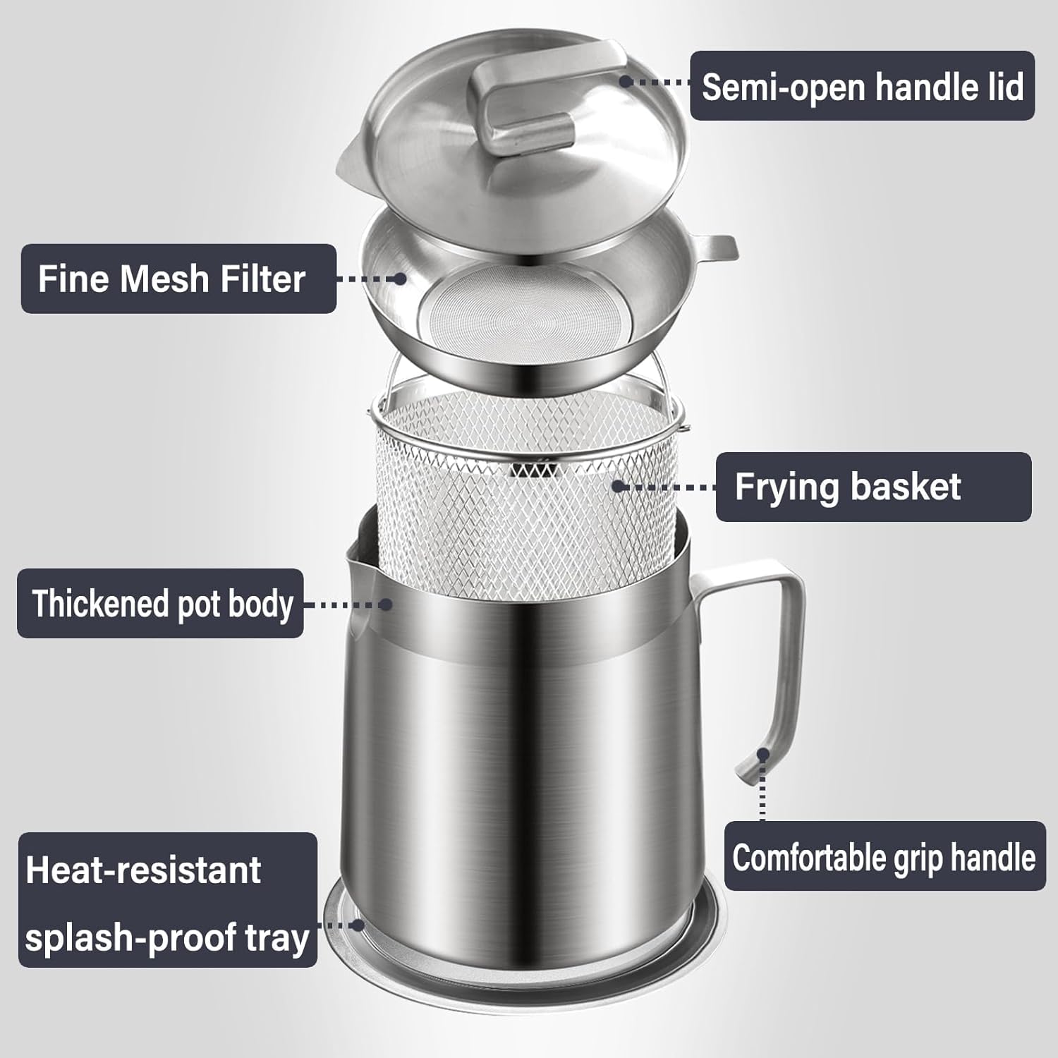 3-in-1 Oil Strainer Pot