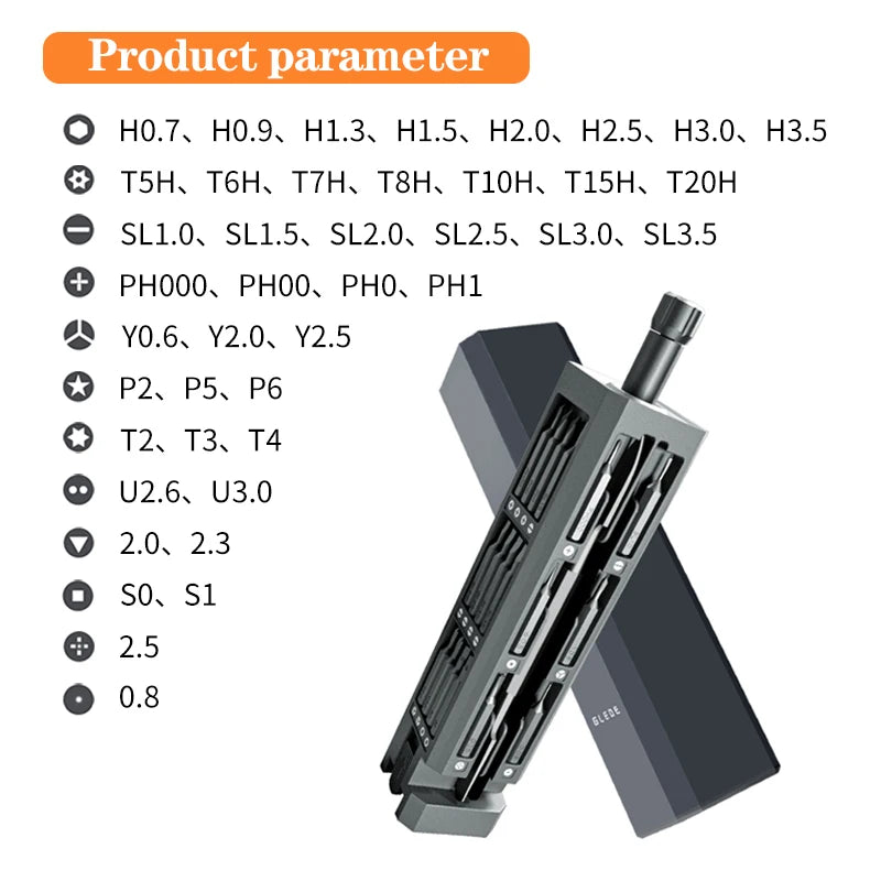 46-in-1 S2 Steel Magnetic Screwdriver Tool Kit