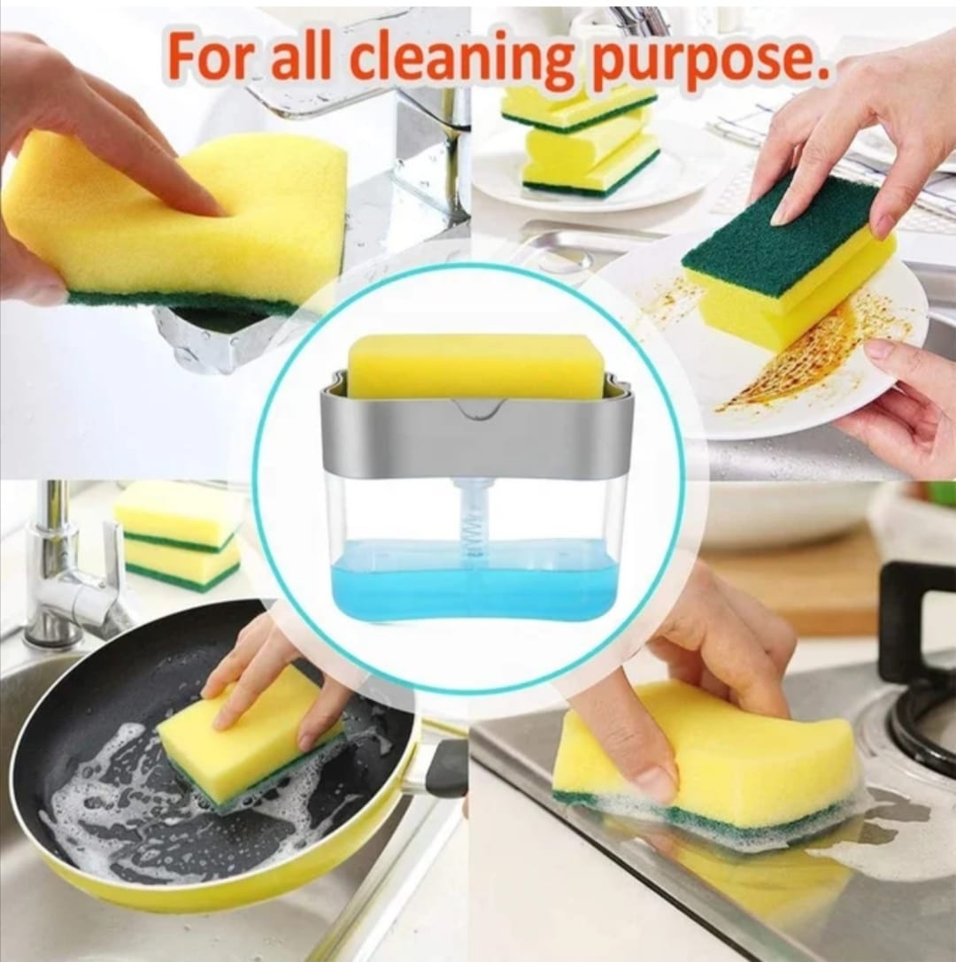 2 in 1 Soap Dispenser and Sponge Holder
