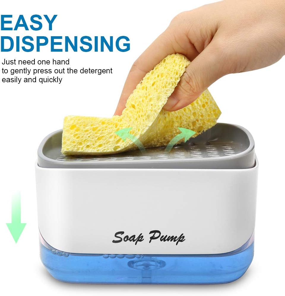 2 in 1 Soap Dispenser and Sponge Holder