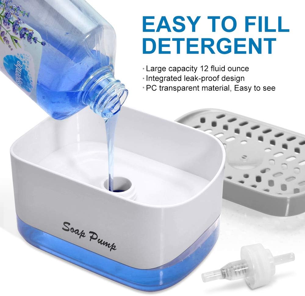 2 in 1 Soap Dispenser and Sponge Holder